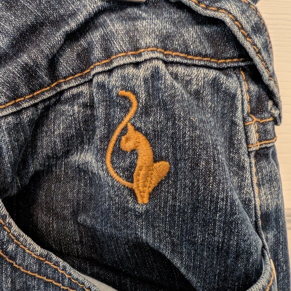 Women's Washed-Look Whiskered Jeans Size 5 by phat fashions - Picture 5 of 8